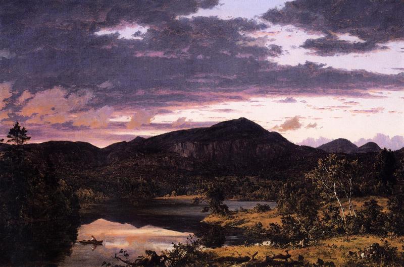Frederic Edwin Church Lake Scene in Mount Desert Sweden oil painting art